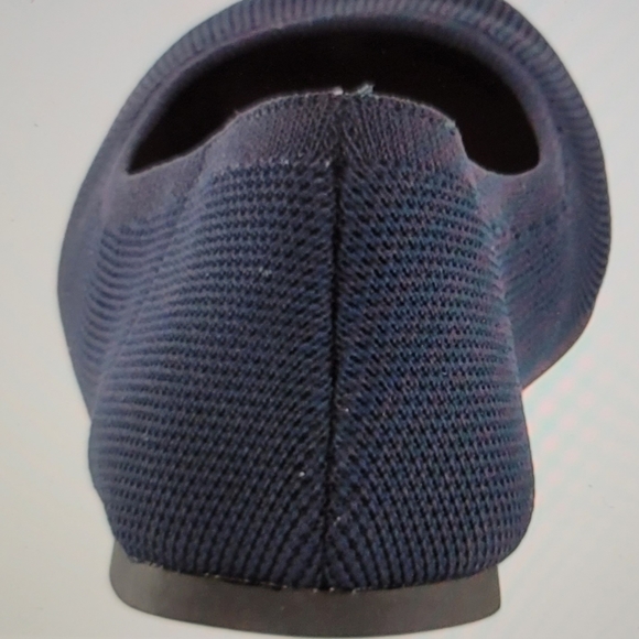 NWT WOMENS KNIT BALLET FLAT SIZE 6 NAVY BLUE - Picture 2 of 12